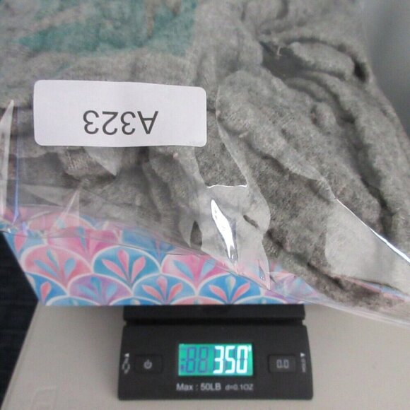 Sarah Pacini Women Gray Knit Turtle Neck Sweater Zipper Accent Wool Blend OS 350 - Picture 15 of 15